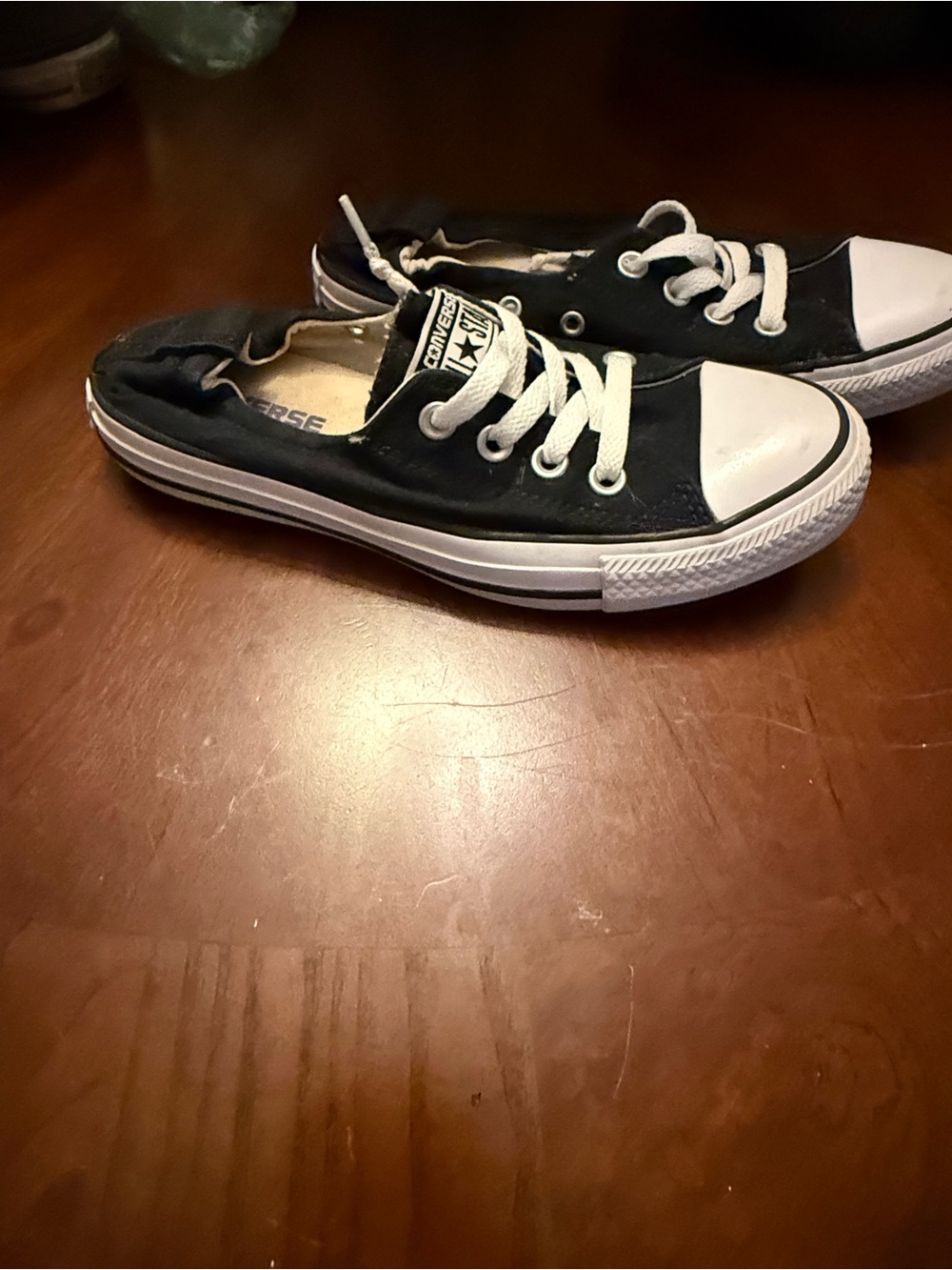 Converse Black and White Low-Top Slip-On Sneakers